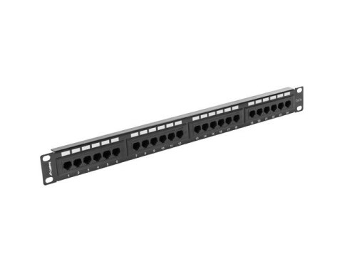 Patch Panel 24 Port 1U Kat.5E czarny Patch Panel 24 Port 1U Kat.5E czarny