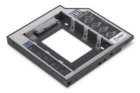 Ramka montażowa SSD/HDD do napędu CD/DVD/Blu-ray, SATA na SATA III, 12.7mm Ramka montażowa SSD/HDD do napędu CD/DVD/Blu-ray, SATA na SATA III, 12.7mm