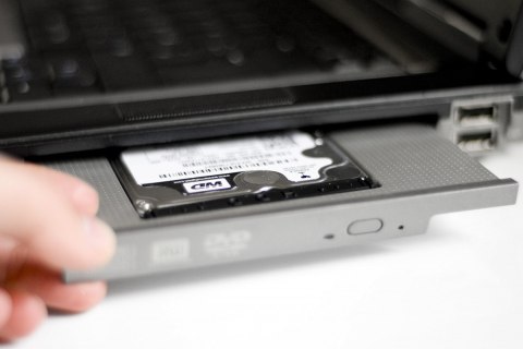 Ramka montażowa SSD/HDD do napędu CD/DVD/Blu-ray, SATA na SATA III, 9.5mm Ramka montażowa SSD/HDD do napędu CD/DVD/Blu-ray, SATA na SATA III, 9.5mm