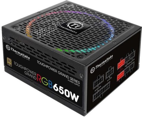 Zasilacz modularny Toughpower Grand RGB 650W (80+ Gold, 4xPEG, 140mm) Zasilacz modularny Toughpower Grand RGB 650W (80+ Gold, 4xPEG, 140mm)