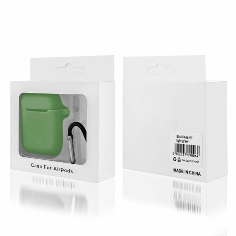 Etui na słuchawki do Apple AirPods I/II jasnozielony BOX Etui na słuchawki do Apple AirPods I/II jasnozielony BOX