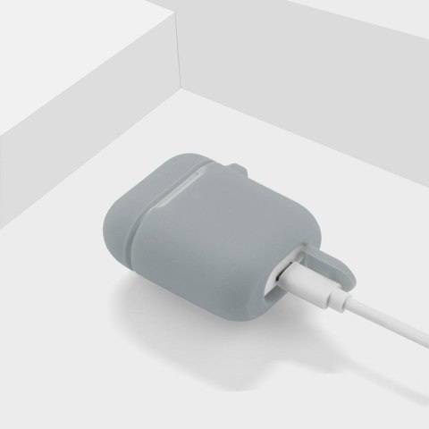 Etui na słuchawki do Apple AirPods I/II szary Etui na słuchawki do Apple AirPods I/II szary