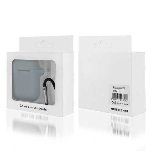 Etui na słuchawki do Apple AirPods I/II szary Etui na słuchawki do Apple AirPods I/II szary