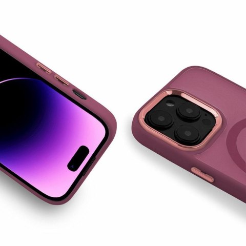 Etui MAGMAT MAGSAFE do Apple iPhone 12 PRO MAX bordo