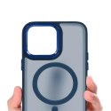 Etui MAGMAT MAGSAFE do Apple iPhone 14+ granatowy