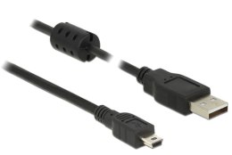 Kabel USB AM - Mini BM 2.0 3m Czarny