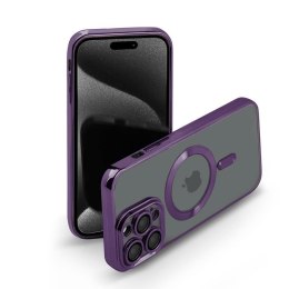 Etui MAGSHINE MAGSAFE do Apple iPhone 15+ fioletowy