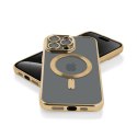Etui MAGSHINE MAGSAFE do Apple iPhone 15+ złoty