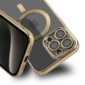Etui MAGSHINE MAGSAFE do Apple iPhone 15+ złoty