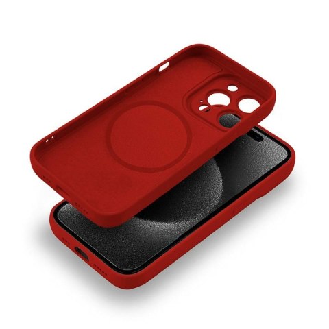 Etui SOFTY MAGSAFE do Apple iPhone 15 PRO czerwony Etui SOFTY MAGSAFE do Apple iPhone 15 PRO czerwony