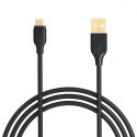 CB-MD1 kabel micro USB - USB-A 1m 480 Mbps Quick Charge czarny