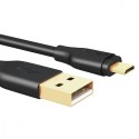 CB-MD1 Black szybki kabel Quick Charge micro USB-USB | 1m | 480 Mbps