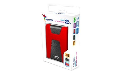 DashDrive Durable HD650 2TB 2.5'' USB3.1 Czerwony DashDrive Durable HD650 2TB 2.5'' USB3.1 Czerwony