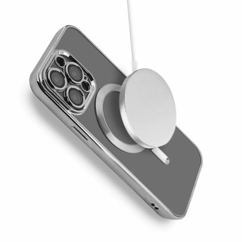 Etui MAGSHINE MAGSAFE do Apple iPhone 15 PRO srebrny Etui MAGSHINE MAGSAFE do Apple iPhone 15 PRO srebrny