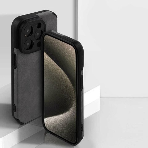Etui SUEDE do Xiaomi REDMI NOTE 13 PRO+ 5G ciemny szary Etui SUEDE do Xiaomi REDMI NOTE 13 PRO+ 5G ciemny szary
