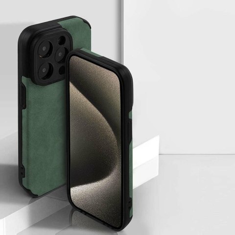 Etui SUEDE do Xiaomi REDMI NOTE 13 PRO+ 5G zielony Etui SUEDE do Xiaomi REDMI NOTE 13 PRO+ 5G zielony