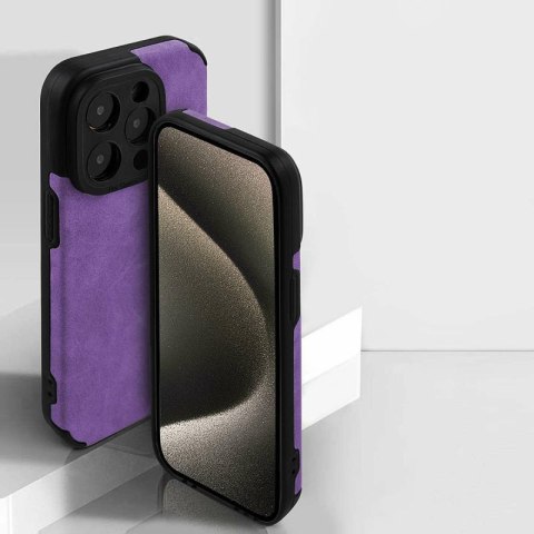 Etui SUEDE do Xiaomi REDMI NOTE 13 PRO 4G fioletowy Etui SUEDE do Xiaomi REDMI NOTE 13 PRO 4G fioletowy