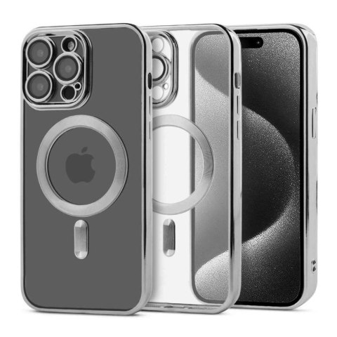 Etui MAGSHINE MAGSAFE do Apple iPhone 16+ srebrny Etui MAGSHINE MAGSAFE do Apple iPhone 16+ srebrny
