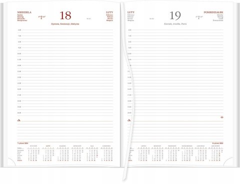 Kalendarz A4 VIVELLA czerwony, dzienny papier biały 216A4DB Wokół Nas Kalendarz A4 VIVELLA czerwony, dzienny papier biały 216A4DB Wokół Nas