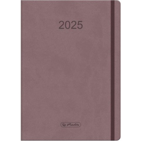 Kalendarz A5 tygodniowy brudny róż z gumką FLEX 2025 9501643 HERLITZ Kalendarz A5 tygodniowy brudny róż z gumką FLEX 2025 9501643 HERLITZ