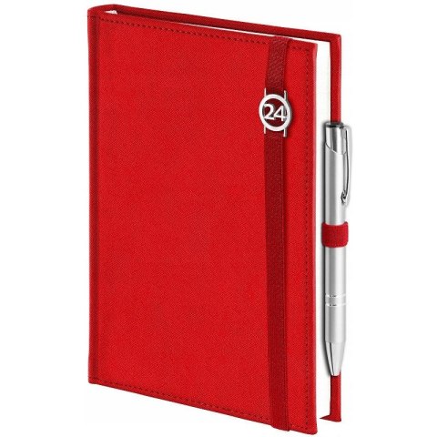 Kalendarz Cross z gumką i ażurową datówką A4 dzienny papier kremowy 204 A4DRK czerwony Wokół Nas Kalendarz Cross z gumką i ażurową datówką A4 dzienny papier kremowy 204 A4DRK czerwony Wokół Nas
