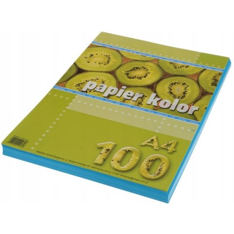 Papier ksero A4 KRESKA niebieski 100ark Papier ksero A4 KRESKA niebieski 100ark