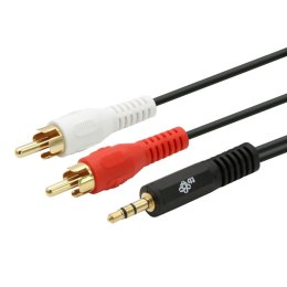 Kabel 3,5mm Mini Jack - 2x RCA M/M (chinch) 2,5m