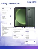Tablet Galaxy Tab Active 5 5G 8 cali 8+256GB Enterprise Edition zielony