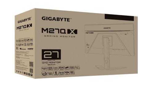 Monitor 27 cali M27QX GAMING 0,5ms/1MLN:1/WQHD/HDMI Monitor 27 cali M27QX GAMING 0,5ms/1MLN:1/WQHD/HDMI