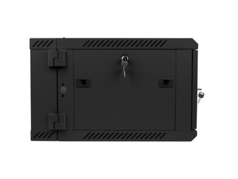 Szafa instalacyjna wisząca dwusekcyjna 19'' 6U 600X600mm czarna Szafa instalacyjna wisząca dwusekcyjna 19'' 6U 600X600mm czarna