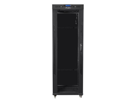 Szafa instalacyjna rack stojąca 19 37u 600x800 czarna, drzwi szklane lcd (Flat pack) Szafa instalacyjna rack stojąca 19 37u 600x800 czarna, drzwi szklane lcd (Flat pack)