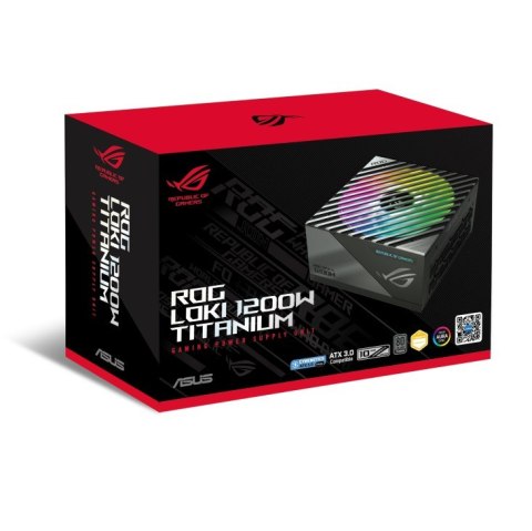 Zasilacz SFX-L ROG LOKI 1200W Titanium 80+ ATX 3.1/ARGB Zasilacz SFX-L ROG LOKI 1200W Titanium 80+ ATX 3.1/ARGB