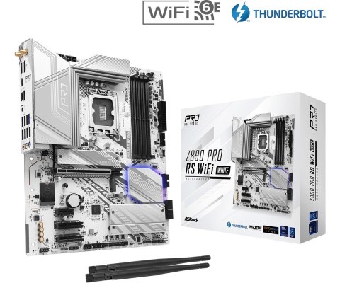 Płyta główna Z890 PRO RS WIFI WHITE ATX Płyta główna Z890 PRO RS WIFI WHITE ATX