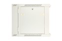 Szafka wisząca rack 12U 600x600 szara dwusekcyjna