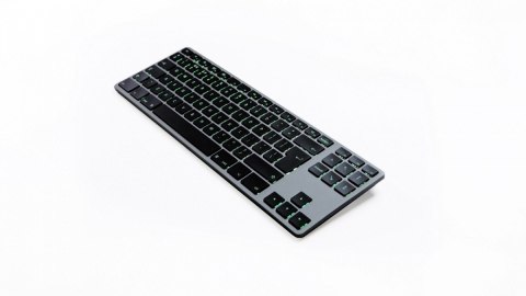 Klawiatura aluminiowa Mac Tenkeyless RGB szara Klawiatura aluminiowa Mac Tenkeyless RGB szara