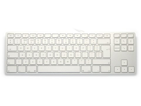Klawiatura aluminiowa Mac Tenkeyless srebrna Klawiatura aluminiowa Mac Tenkeyless srebrna