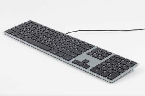 Klawiatura aluminiowa Mac podświetlana RGB szara Klawiatura aluminiowa Mac podświetlana RGB szara