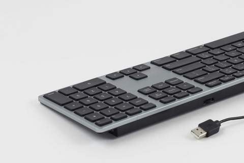 Klawiatura aluminiowa Mac podświetlana RGB szara Klawiatura aluminiowa Mac podświetlana RGB szara
