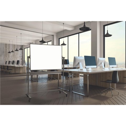 Tablica obrotowo-jezdna 150x100cm dwustronna, suchościeralno-magnetyczna biała MTO150100 MEMBE Tablica obrotowo-jezdna 150x100cm dwustronna, suchościeralno-magnetyczna biała MTO150100 MEMBE