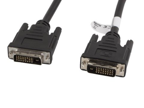 Kabel DVI-D(24+1) - DVI-D(24+1) M/M 1.8M czarny Kabel DVI-D(24+1) - DVI-D(24+1) M/M 1.8M czarny