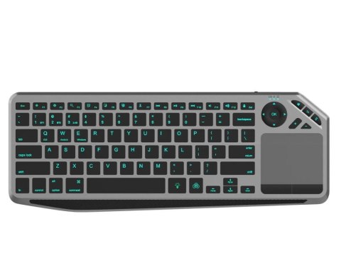 Klawiatura bezprzewodowa BT/RF 2.4GHz touchpad LED Klawiatura bezprzewodowa BT/RF 2.4GHz touchpad LED