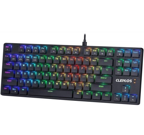 Klawiatura mechaniczna CLEIKOS GK-135 podświetlenie LED Czarna Klawiatura mechaniczna CLEIKOS GK-135 podświetlenie LED Czarna