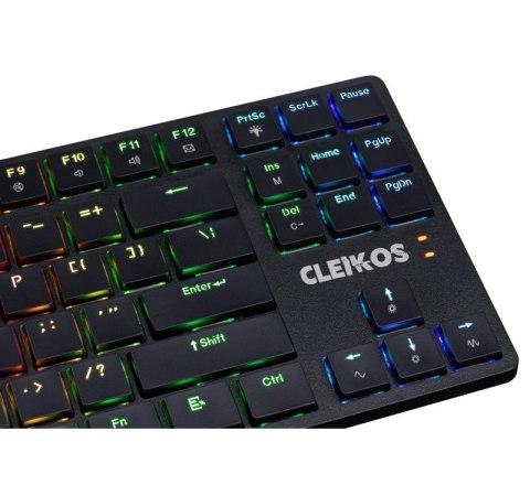 Klawiatura mechaniczna CLEIKOS GK-135 podświetlenie LED Czarna Klawiatura mechaniczna CLEIKOS GK-135 podświetlenie LED Czarna