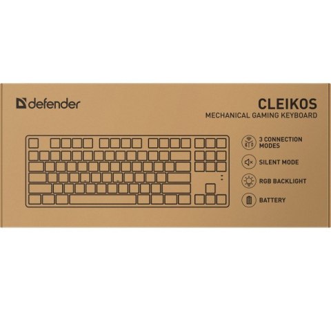 Klawiatura mechaniczna CLEIKOS GK-135 podświetlenie LED Czarna Klawiatura mechaniczna CLEIKOS GK-135 podświetlenie LED Czarna