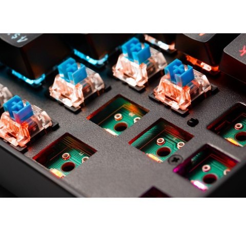 Klawiatura mechaniczna MIRAX GK-352 podświetlenie RGB Czarna Klawiatura mechaniczna MIRAX GK-352 podświetlenie RGB Czarna
