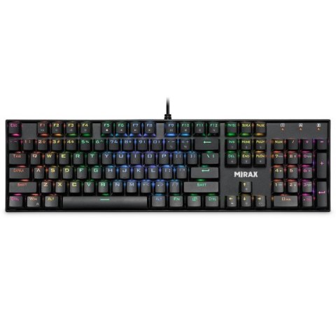 Klawiatura mechaniczna MIRAX GK-352 podświetlenie RGB Czarna Klawiatura mechaniczna MIRAX GK-352 podświetlenie RGB Czarna