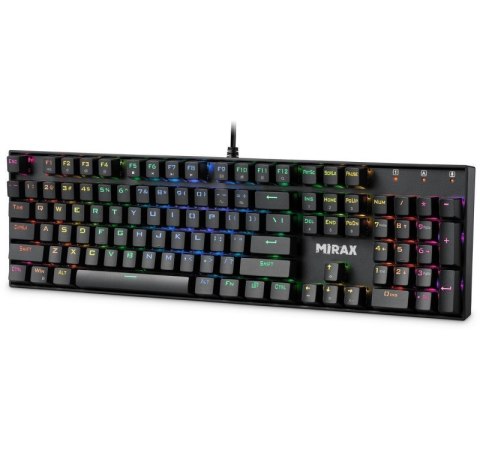 Klawiatura mechaniczna MIRAX GK-352 podświetlenie RGB Czarna Klawiatura mechaniczna MIRAX GK-352 podświetlenie RGB Czarna