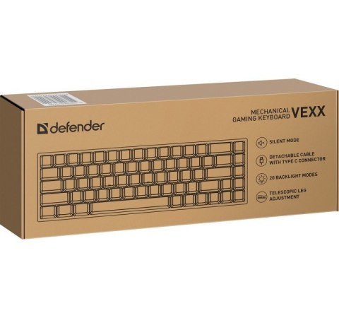 Klawiatura mechaniczna VEXX GK-084 podświetlenie RGB Biała Klawiatura mechaniczna VEXX GK-084 podświetlenie RGB Biała