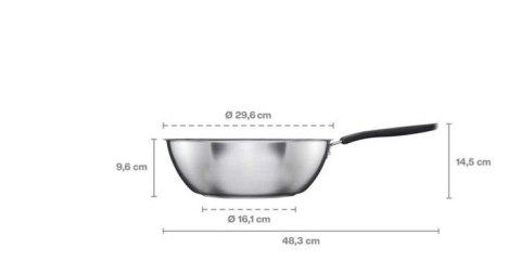 Wok z powłoką ceramiczną Functional Form 28cm 1072313 Wok z powłoką ceramiczną Functional Form 28cm 1072313