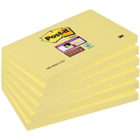 Bloczek 3M POST-IT 76x127mm 12x90kart żółty Super Sticky (12sztuk) 70005197903 655-12SSCY-EU Bloczek 3M POST-IT 76x127mm 12x90kart żółty Super Sticky (12sztuk) 70005197903 655-12SSCY-EU